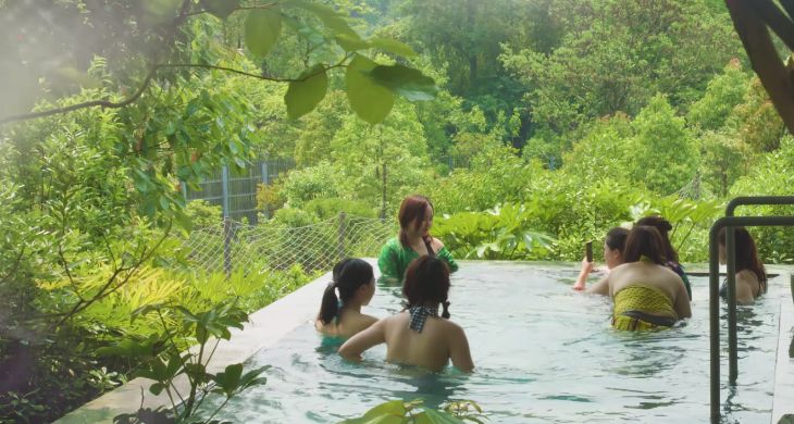 罗浮山温泉冬季,冬已至寻一处温泉享一池温暖