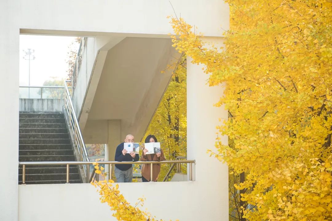“妈，我在华师看了一场金黄色的雪！”