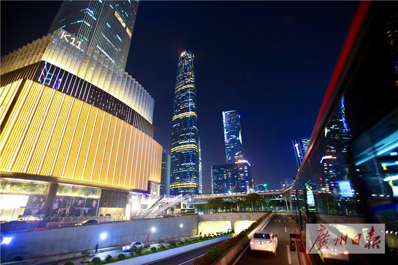 珠江新城夜游巴士,珠江新城夜游双层巴士怎么坐