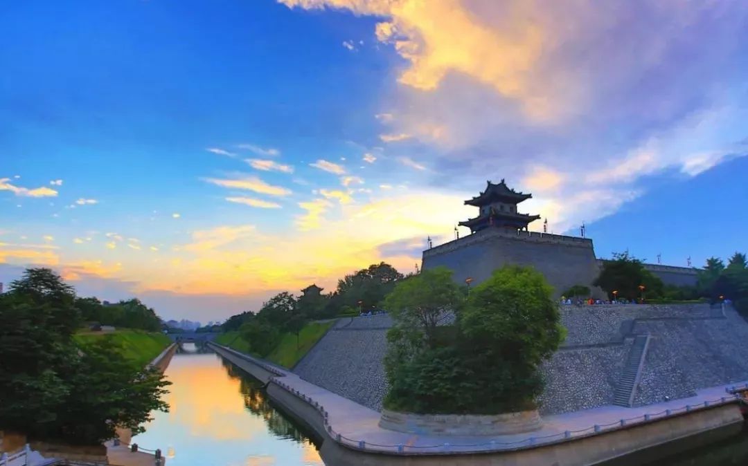 最美的西安公园风景图,西安桃花潭公园手绘导览图