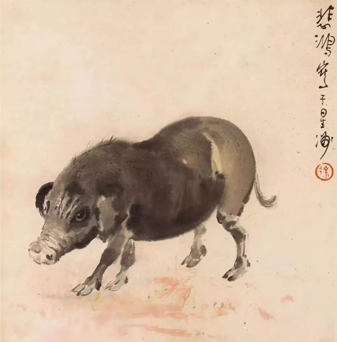 最简单的猪年画怎么画,自己画的年画猪图片