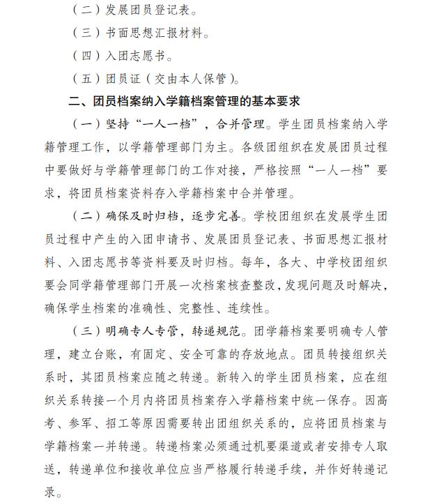 关于团员的知识,关于个人档案你得知道的那些事