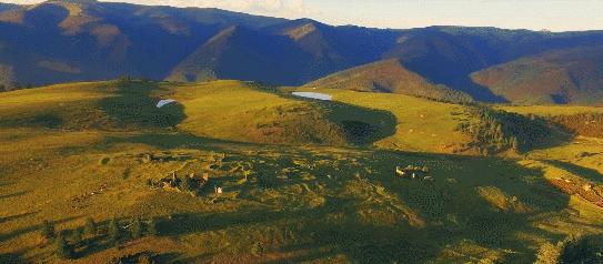 航拍四川雅江山,四川雅江县城全景视频