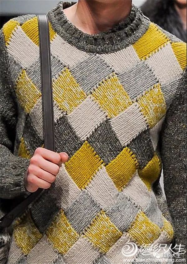 纯色方块花样教程大全,简单大方格子花型教程