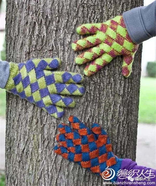 纯色方块花样教程大全,简单大方格子花型教程