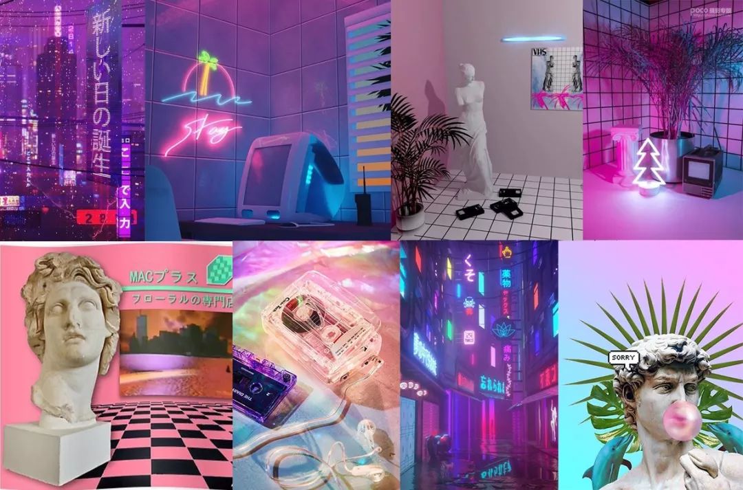 拍照蒸汽波,蒸汽波人像拍照