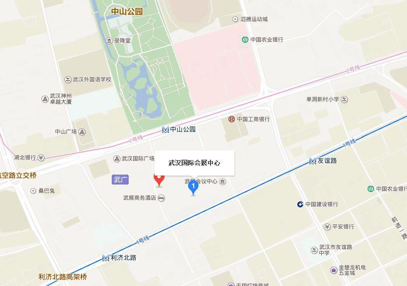 2条地铁直达市区,地铁2号线去武汉会展中心