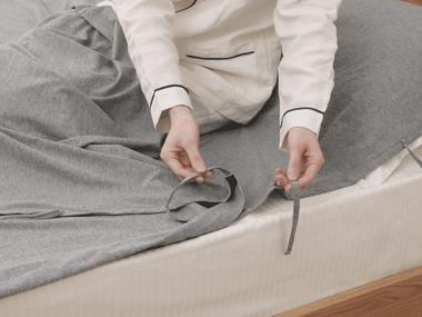 miniso旅行睡袋枕套单人组合,亲肤旅行睡袋便携式隔脏床单出差