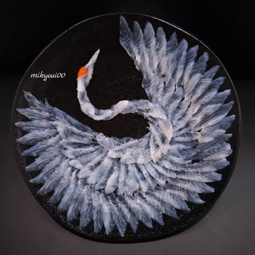 三文鱼作画,用三文鱼作画也能美到爆