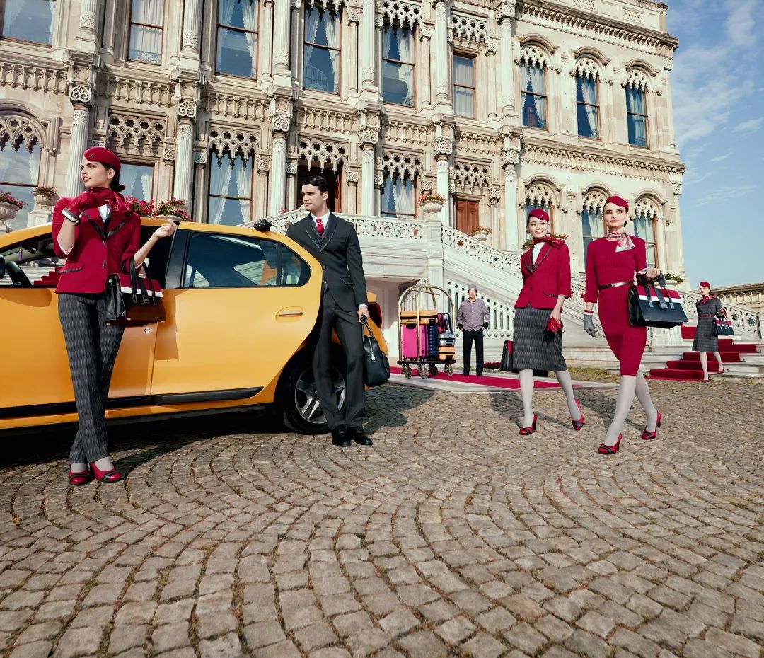 中国外航空姐制服,外航的空姐制服