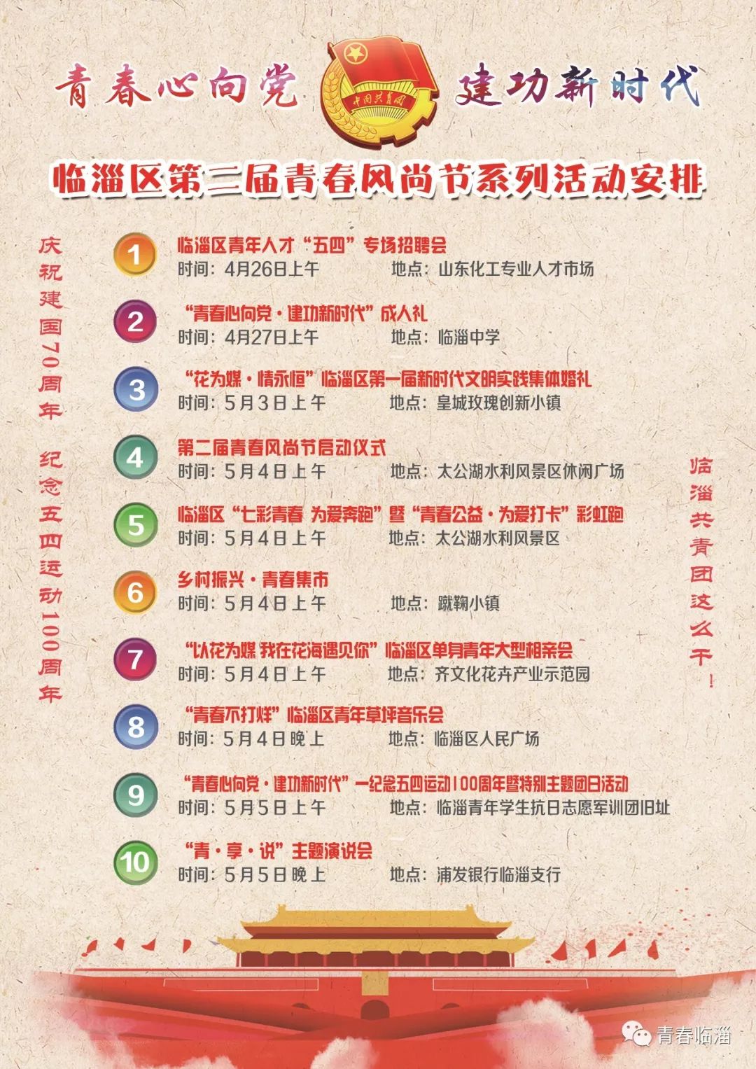 纪念五四100周年活动内容,纪念五四运动100周年活动