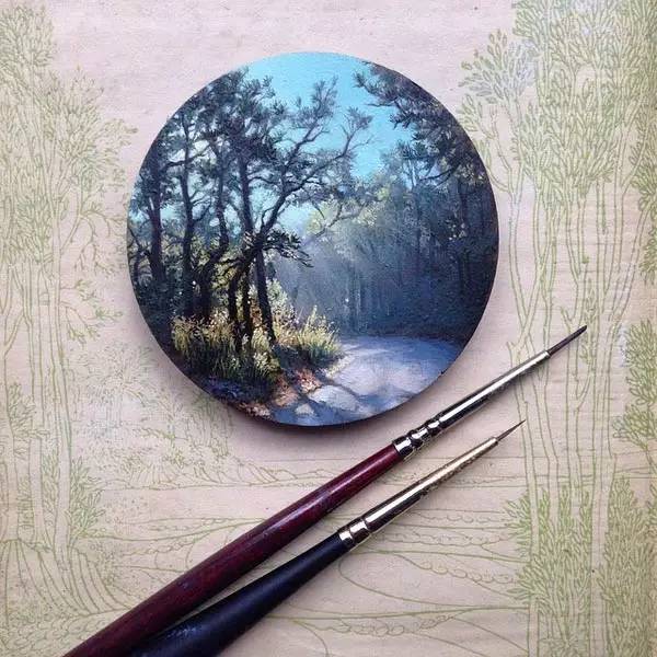 油画风景随身带,旅游景点油画