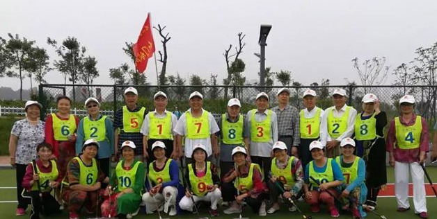 城关门球比赛,门球比赛展夕阳风采