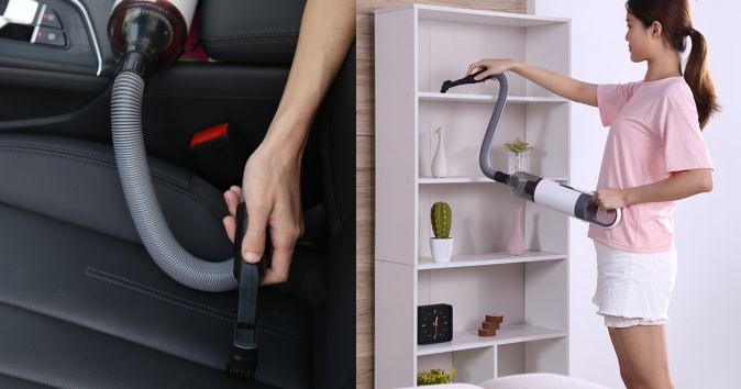 无绳便携式吸尘器,不用充电的家用小型吸尘器