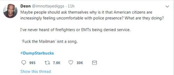 美亚利桑那州6名警察被店员“请”出星巴克，原因居然是...