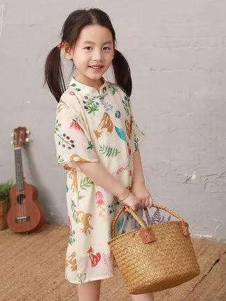 夏季改良中国风童装,改良版中式童装