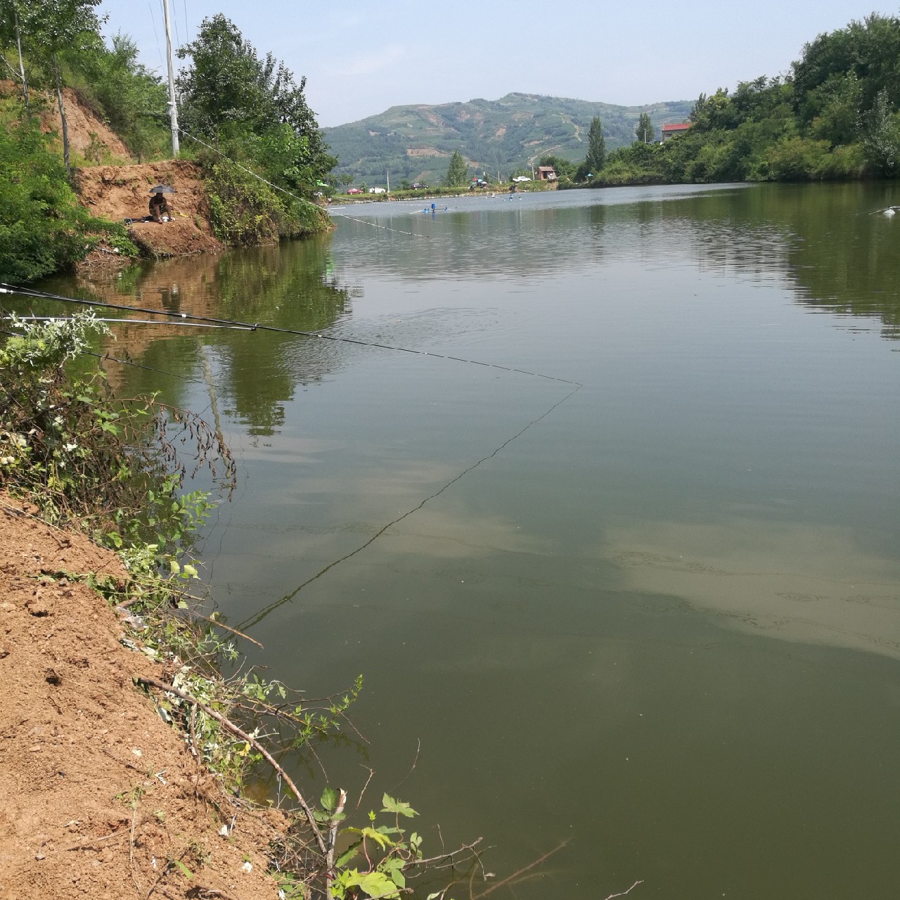 黑坑第三站小寨水库，竿断脆响人郁闷...