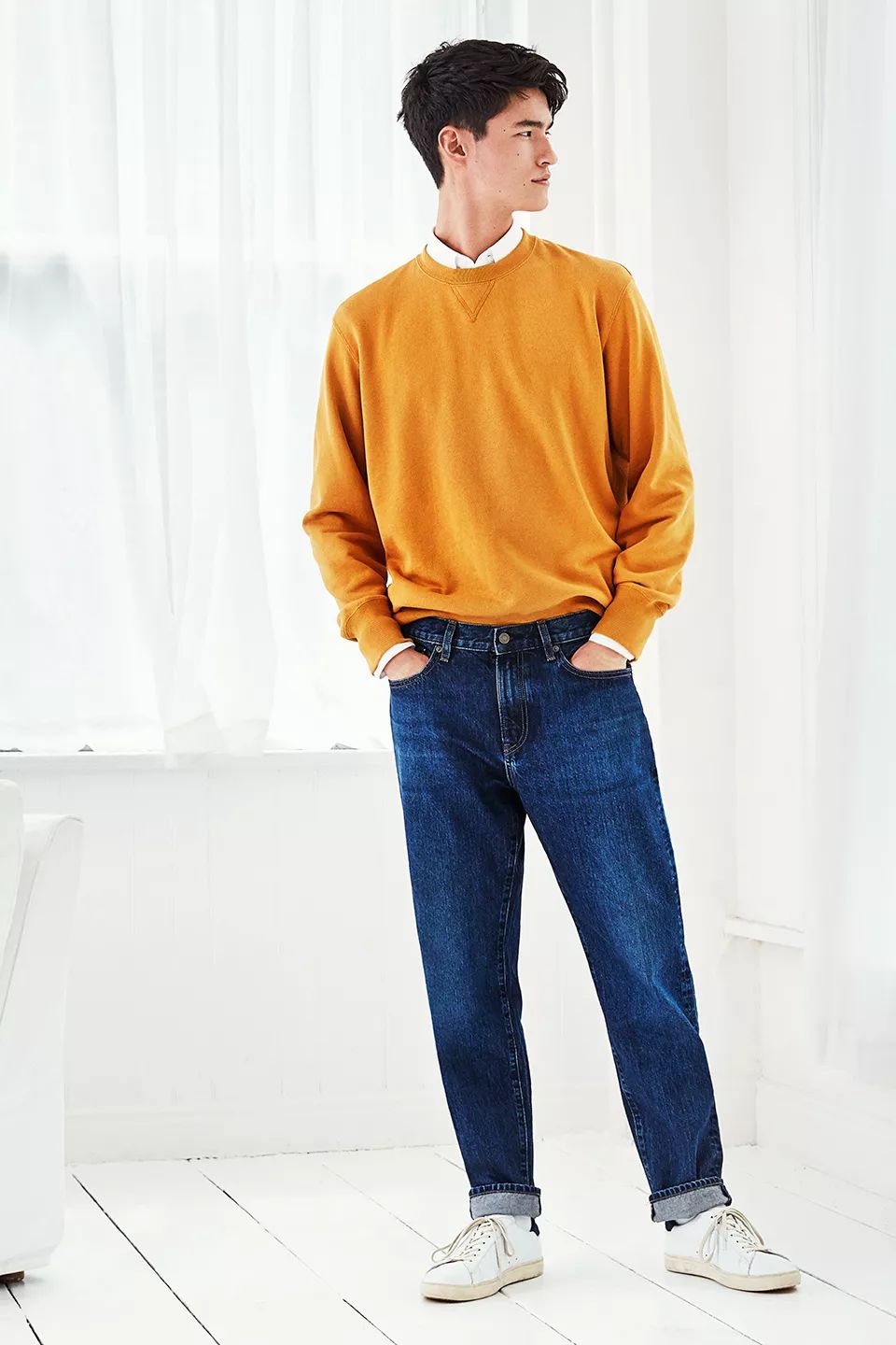 优衣库遮肉穿搭,优衣库显瘦遮肉的牛仔裙