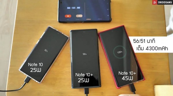 三星note10支持45w快充,三星note1045w第三方快充测试
