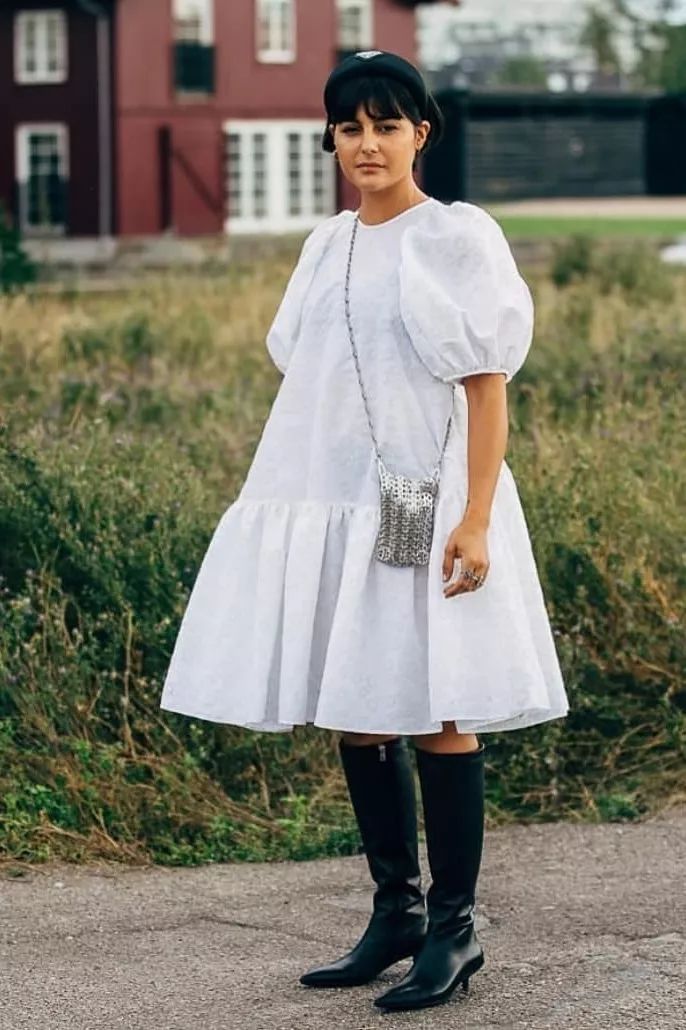 秋冬黑红裙子大码胖mm显瘦遮肉,今年最火的裙子显瘦遮肉