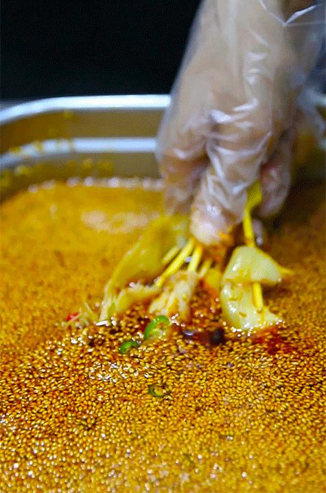 成都网红小吃棒棒鸡,网红小吃棒棒鸡