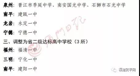 祝贺！武平一学校通过省一级达标高中复评！全省11所被降级！