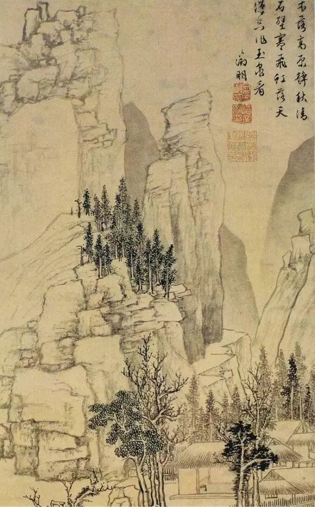 画家吴湖帆的作品,画家吴湖帆花鸟画作品
