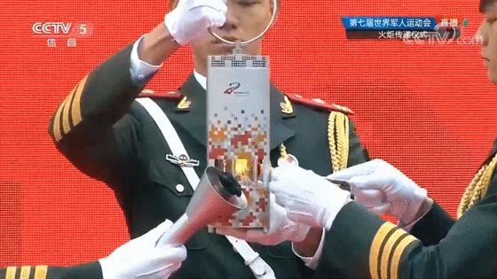 第七届军运会火炬展示,军运会火炬传递全程回放