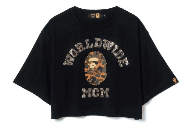 bape和mcm联名外套,mcmxbape双肩包