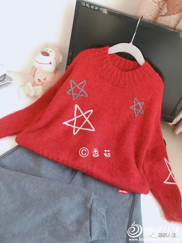 7岁女孩套头毛衣满天星编织教程,26支羊绒3股宝宝套头毛衣编织方法