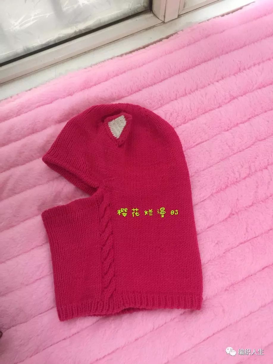 儿童加厚针织毛线帽围脖,冬天毛线帽子围脖的教程