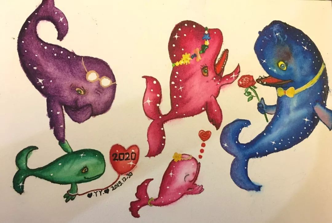 BlingBLling....抹香鲸全家福跨年画展闪亮登场，走过路过不要错过