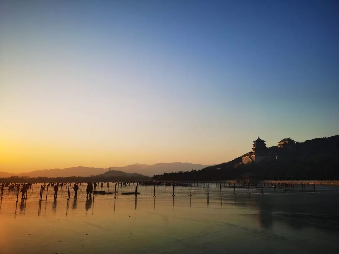 壮观的颐和园,颐和园冰面惊艳场面
