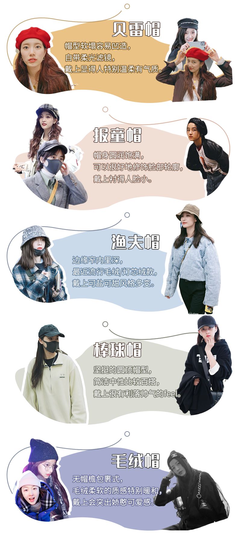 今冬尝试3款时髦帽子,今年最流行的时髦帽子