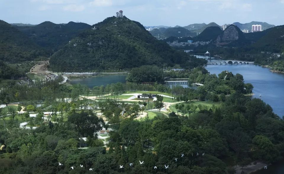 贵州安顺西秀区虹山湖市民公园,西秀区武当路虹山湖市民公园