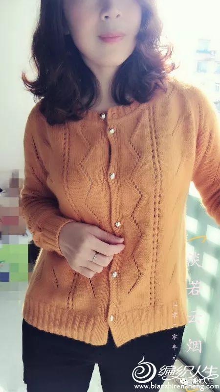 女士镂空开衫棒针编织图解,女士棒针开衫毛衣视频教程
