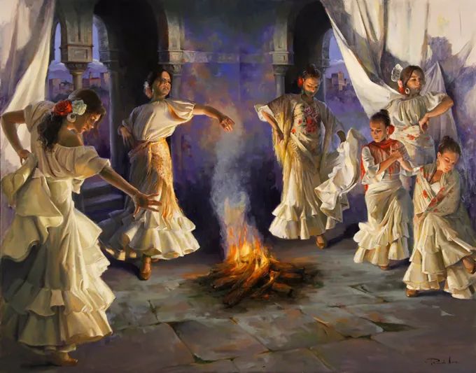 西班牙两位绘画大师笔下的曼妙形体，美的远远超乎你的想象