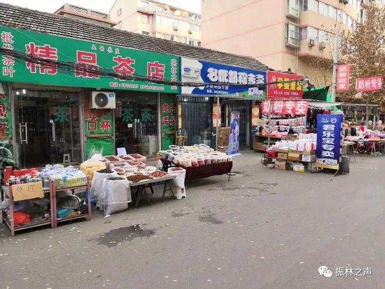 林州步行街实景,林州仿古一条街