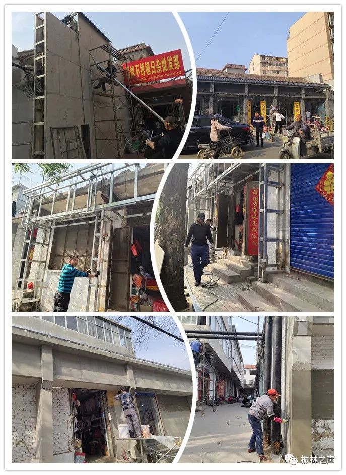 林州步行街实景,林州仿古一条街