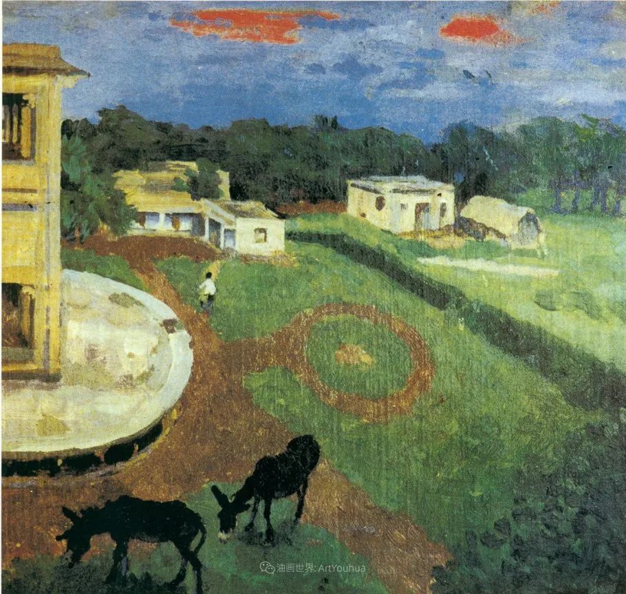 徐悲鸿先生的巨幅油画愚公移山,徐悲鸿中国现代画之父