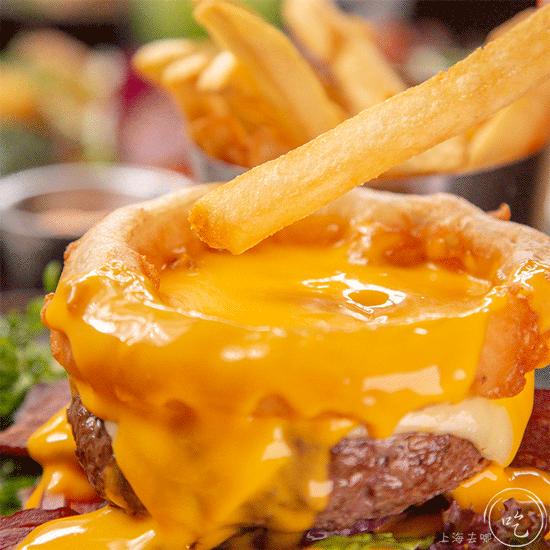 两个双层芝士堡,经典芝士双层堡