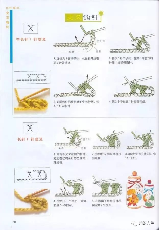 小花一线连钩针美衣图解,新手钩针编织基础入门图解