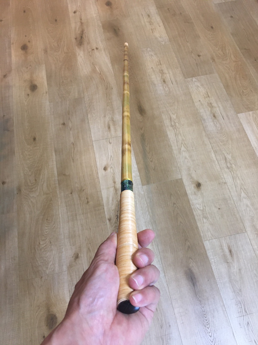 茶杆竹DIY抄网杆，钓友看看效果怎么样？