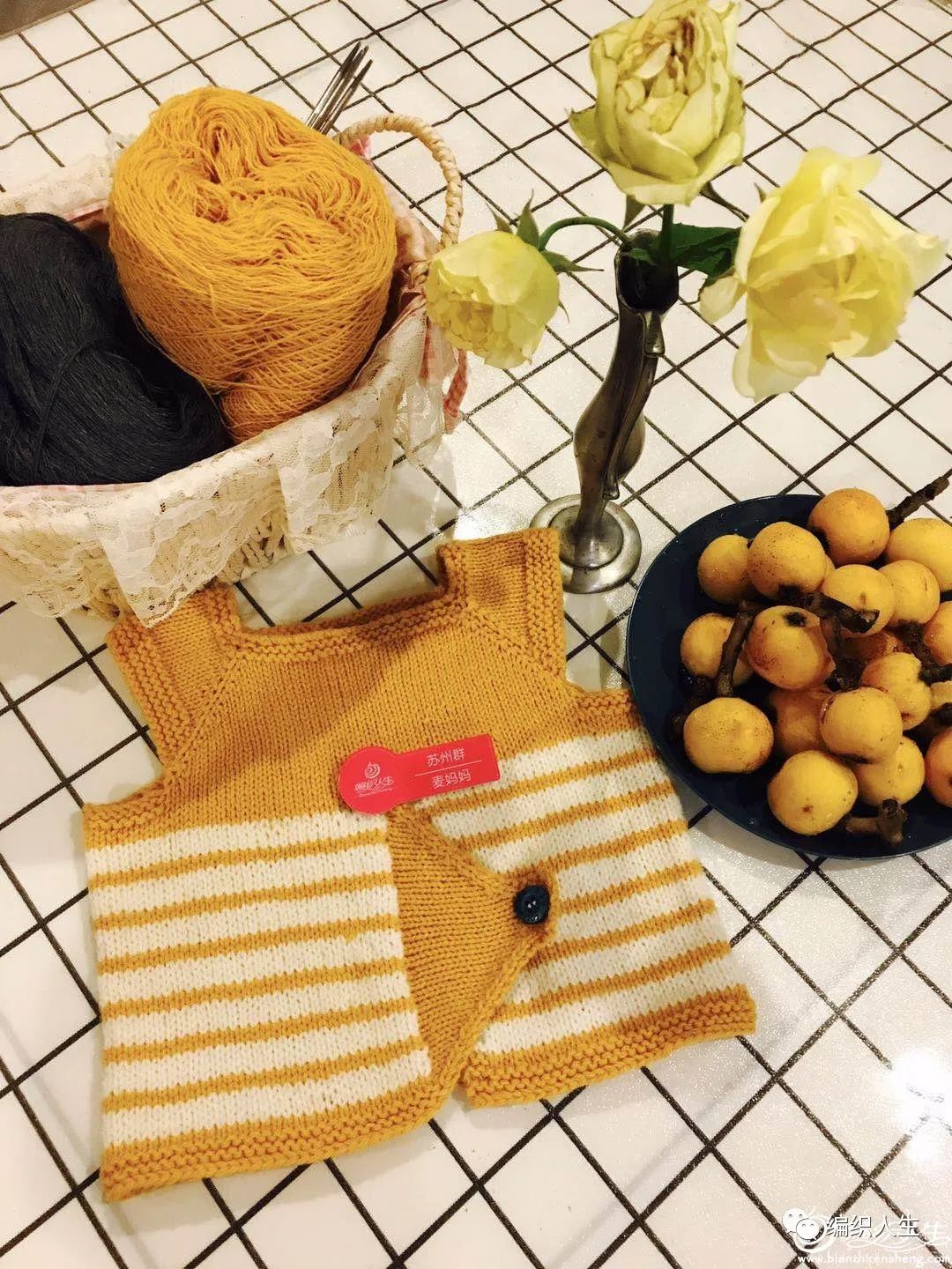 棒针宝宝背心编织图解,男童棒针背心编织图解