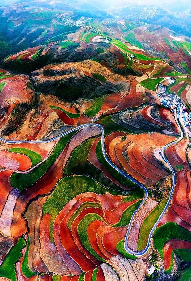 最美东川红土地,用上帝的视角看昆明