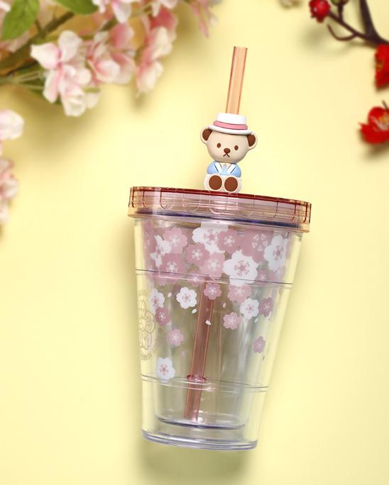 泰福高泰迪吸管杯,泰迪珍藏水杯