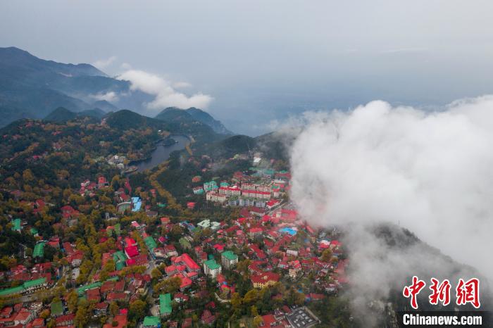 庐山云雾缭绕美不胜收,绝美江西庐山现壮阔云瀑景观