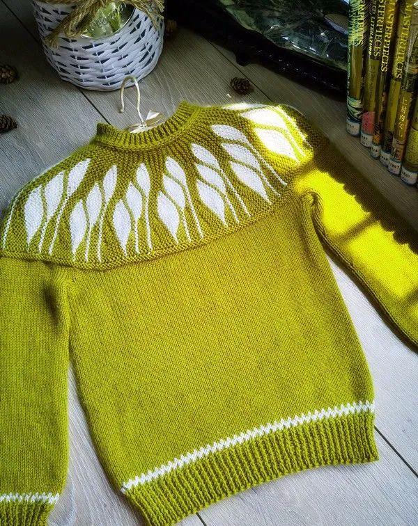 藏蓝色慵懒风羊毛棒针套头毛衣,儿童毛衣棒针编织教程图解