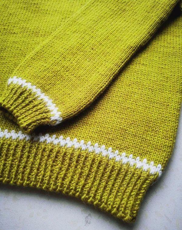 藏蓝色慵懒风羊毛棒针套头毛衣,儿童毛衣棒针编织教程图解