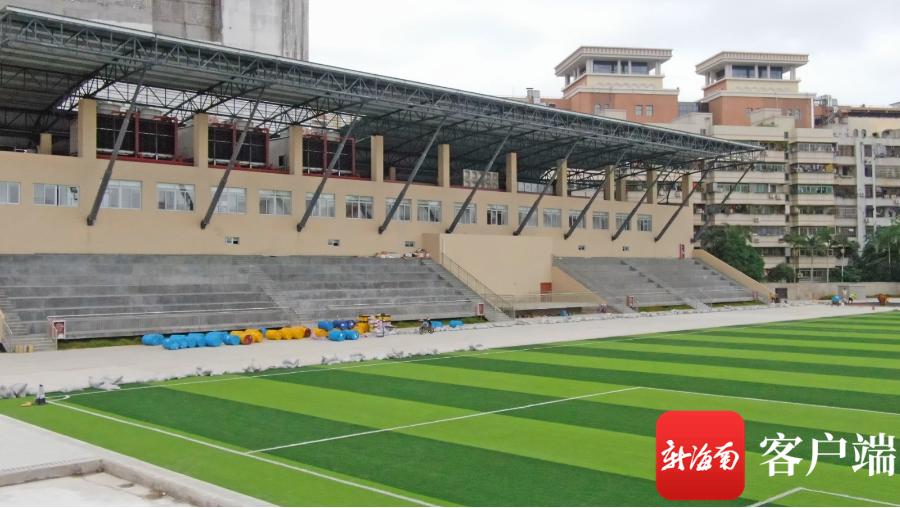 海口世纪公园体育场照片,海口市椰树门